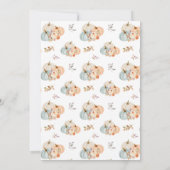 Eine kleine Pumkin Fall Boy Babydusche Einladung (Rückseite)