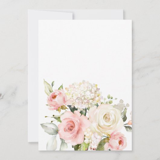 Eine kleine Pumkin Girl Babydusche Einladung (Rückseite)