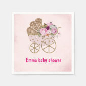 Eine kleine Pumkin Girl Babydusche Serviette (Vorderseite)