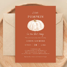 Eine kleine Pumpkin Autumn Baby Dusche
