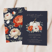 Eine kleine Pumpkin Autumn Baby Shower Einladung