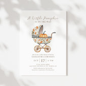 Eine kleine Pumpkin Autumn Baby Shower Einladung