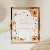 Eine kleine Pumpkin Baby Dusche Danke, dass Sie ge Poster