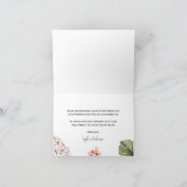 Eine kleine Pumpkin Baby Dusche Danke Karte (Innenseite)