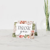 Eine kleine Pumpkin Baby Dusche Danke Karte (Vorderseite)