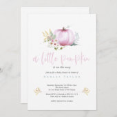 Eine kleine Pumpkin Baby Dusche Einladung (Vorne/Hinten)