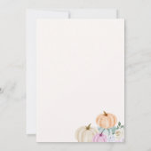 Eine kleine Pumpkin Baby Dusche Einladungen (Rückseite)