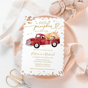 Eine kleine Pumpkin-Babydusche Einladung