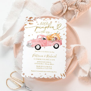 Eine kleine Pumpkin-Babydusche Einladung