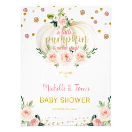 Eine kleine Pumpkin-Babydusche Fotodruck