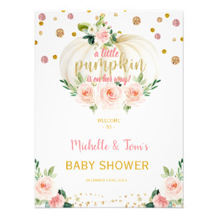 Eine kleine Pumpkin-Babydusche Fotodruck