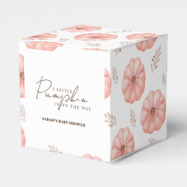 Eine kleine Pumpkin-Babydusche Geschenkschachtel