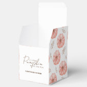 Eine kleine Pumpkin-Babydusche Geschenkschachtel (Geöffnet)