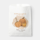 Eine kleine Pumpkin-Babydusche Geschenktütchen (Vorderseite)
