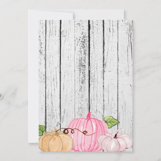 Eine kleine Pumpkin-BIRTHDAY-Party Einladung (Rückseite)