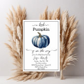 Eine kleine Pumpkin Blue Baby Dusche Einladung