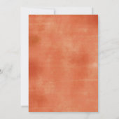 Eine kleine Pumpkin Boho Arch Fall Blume Babydusch Einladung (Rückseite)