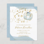 Eine kleine Pumpkin Budget Baby Dusche Einladung (Vorne/Hinten)