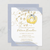 Eine kleine Pumpkin Budget Baby Dusche Einladung (Vorne/Hinten)