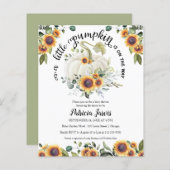 Eine kleine Pumpkin Budget Baby Dusche Einladung (Vorne/Hinten)