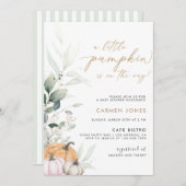 Eine kleine Pumpkin Fall Baby Dusche Einladung (Vorne/Hinten)