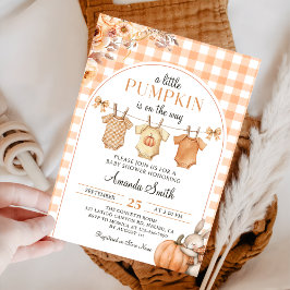 Eine kleine Pumpkin Fall Baby Dusche Einladung