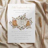 Eine kleine Pumpkin Fall Baby Dusche Einladung