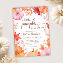 Eine kleine Pumpkin Fall Baby Dusche