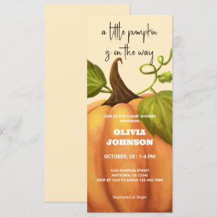 Eine kleine Pumpkin Fall Baby Dusche   Gender Neut Einladung
