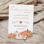 Eine kleine Pumpkin Fall Baby Dusche | Gender Neut Einladung