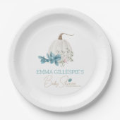 Eine kleine Pumpkin Fall Baby Dusche Pappteller (Vorderseite)