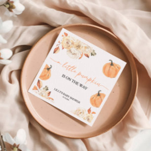 Eine kleine Pumpkin Fall Baby Dusche Serviette
