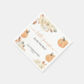 Eine kleine Pumpkin Fall Baby Dusche Serviette (Ecke)