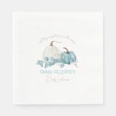 Eine kleine Pumpkin Fall Baby Dusche Serviette (Vorderseite)