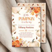 Eine kleine Pumpkin Fall Blume Kinderdusche Einlad Einladung