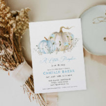 Eine kleine Pumpkin Fall Boy Baby Dusche Einladung