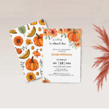 Eine kleine Pumpkin Fall Floral Baby Dusche