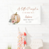 Eine kleine Pumpkin Floral Baby Dusche Banner (Insitu)