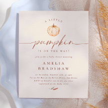 Eine kleine Pumpkin Floral Budget Fall Baby Dusche