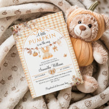 Eine kleine Pumpkin Girl Modern Fall Baby Dusche