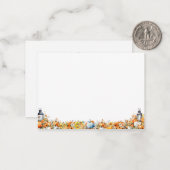 Eine kleine Pumpkin Herbst Herbstdusche BLANK Mitteilungskarte (Vorderseite/Rückseite Beispiel)