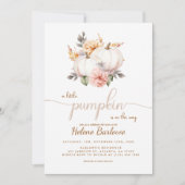 Eine kleine Pumpkin Herbst Herbstdusche Einladung (Vorderseite)