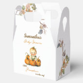 Eine kleine Pumpkin Herbst Herbstdusche Geschenkschachtel (Geöffnet)
