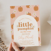 Eine kleine Pumpkin-Kinderdusche Einladung