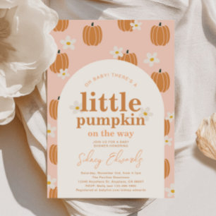 Eine kleine Pumpkin-Kinderdusche Einladung
