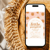 Eine kleine Pumpkin-Kinderdusche Einladung