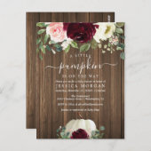 Eine kleine Pumpkin-Kinderdusche Einladung Postkarte (Vorne/Hinten)