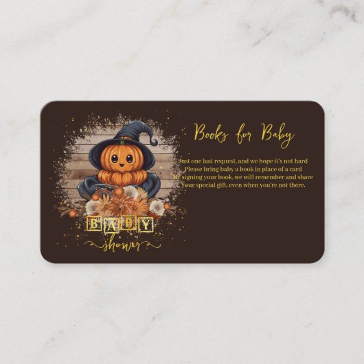 Eine kleine Pumpkin Niedliche Kawaii Glitzer Kinde Begleitkarte (Vorderseite)