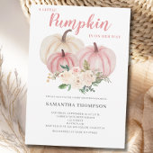 Eine kleine Pumpkin Pink Baby Dusche Einladung