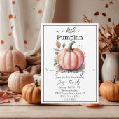 Eine kleine Pumpkin Pink Baby Dusche Einladung
